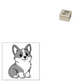 Tampons Encreurs Cute Corgi Dog 1x1 (Tamponné)