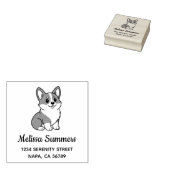 Tampons Encreurs Cute Corgi Dog Address (Tamponné)