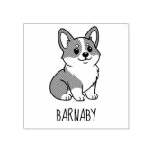 Tampons Encreurs Cute Corgi Dog Custom Name (Impression)