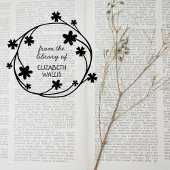 Tampons Encreurs Cute couronne florale Script Décontracté Livre de 