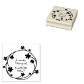 Tampons Encreurs Cute couronne florale Script Décontracté Livre de  (Tamponné)