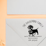 Tampons Encreurs Cute Dachshund Saucisse Nom du chien Adresse de re<br><div class="desc">Cute Dachshund Sausage Chien Nom de famille Adresse de retour Améliorez votre correspondance avec notre Timbre d'adresse de retour personnalisé Dachshund. Parfait pour les amateurs de Dachshund, ce timbre en caoutchouc personnalisé présente une illustration détaillée d'un Dachshund Sausage Dog, capturant l'essence de votre animal de compagnie bien-aimé. Que vous envoyiez...</div>