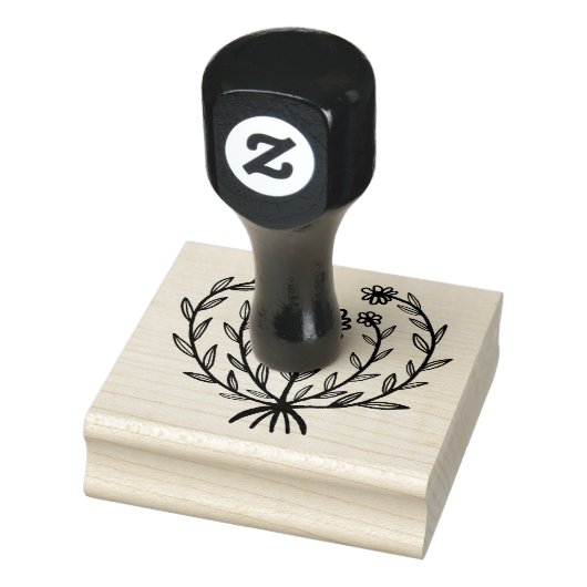 Tampons Encreurs Cute Daisy Floral CUSTOM Ajouter Votre Propre Text (Tampon)