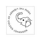 Tampons Encreurs Cute Elephant Moderne De La Bibliothèque De (Impression)