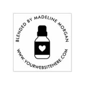 Tampons Encreurs Cute Essential Oils Bottle Ajouter un nom (Impression)