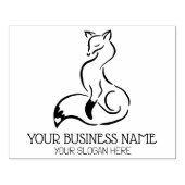 Tampons Encreurs Cute Fox Custom Business, Grande (Impression)