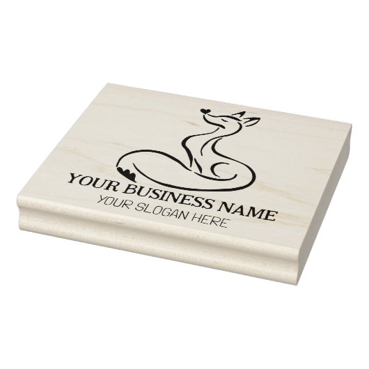 Tampons Encreurs Cute Fox Custom Business, Grande (Tampon)