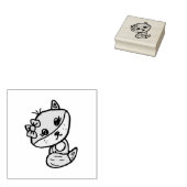 Tampons Encreurs Cute Fox Whimsical avec Bow (Tamponné)