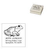 Tampons Encreurs Cute Grenouille Adresse de retour Timbre en caoutc (Tamponné)