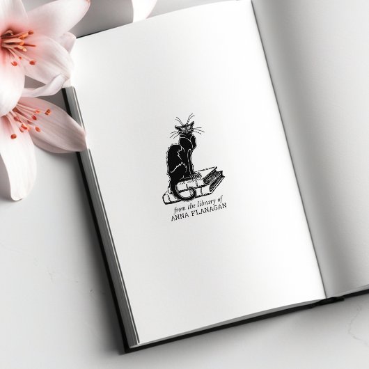 Tampons Encreurs Cute Grumpy Chat De La Bibliothèque De