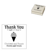 Tampons Encreurs Cute Ice Cream Cone Logo Merci Business (Tamponné)