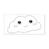 Tampons Encreurs Cute Kawaii Face Souriant Cloud Art Timbre (Impression)