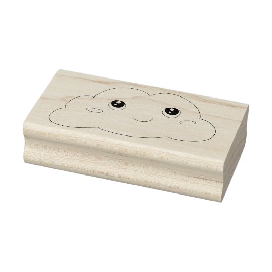 Tampons Encreurs Cute Kawaii Face Souriant Cloud Art Timbre (Tampon)