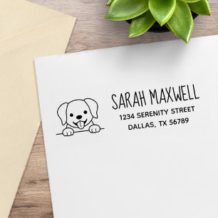 Tampons Encreurs Cute Labrador Retriever Pet Adresse