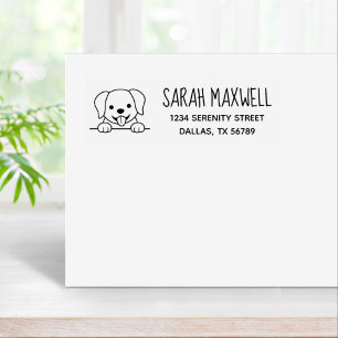 Tampons Encreurs Cute Labrador Retriever Pet Adresse