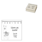 Tampons Encreurs Cute lama et tasses conception personnalisée (Tamponné)