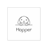 Tampons Encreurs Cute Lapin Lapin Pékin Nom personnalisé (Impression)