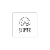 Tampons Encreurs Cute Lapin Lapin Pékin Nom Personnalisé 2 (Impression)