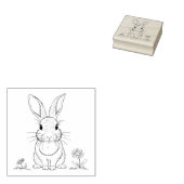 Tampons Encreurs Cute Ligne Rabbit Art (Tamponné)