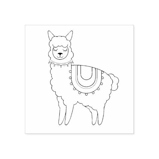 Tampons Encreurs Cute Llama/Alpaca (Impression)