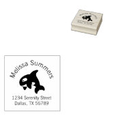 Tampons Encreurs Cute Orca Whale Arch Adresse (Tamponné)