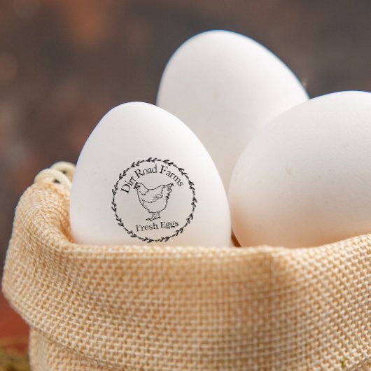 Tampons Encreurs Cute Orpington Chicken Farm Oeuf Floral Frais