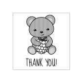 Tampons Encreurs Cute Ours Teddy tenant un Merci Berry (Impression)