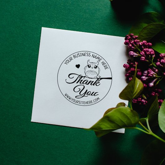 Tampons Encreurs Cute Owl Merci