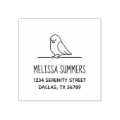 Tampons Encreurs Cute Parakeet Parrot Bird Adresse de retour (Impression)