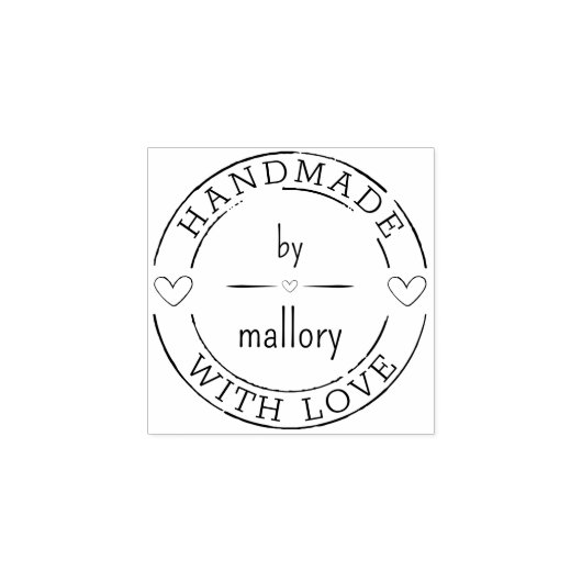 Tampons Encreurs 💌 Cute Personnalisée Faite Avec Amour (Impression)