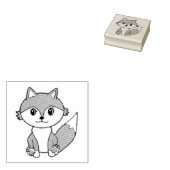 Tampons Encreurs Cute Petit Fox ferme animal (Tamponné)