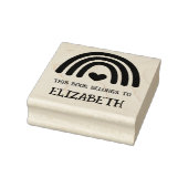 Tampons Encreurs Cute Rainbow Heart Ce Livre Appartient À Bookplate (Tampon)