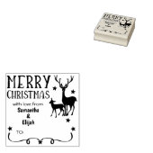 Tampons Encreurs Cute Reindeer Joyeux Noël avec amour (Tamponné)