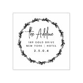 Tampons Encreurs Cute Rustic Laurel Folirel Circulaire de retour Ad (Impression)