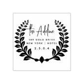 Tampons Encreurs Cute Rustic Laurel Folirel Circulaire de retour Ad (Impression)