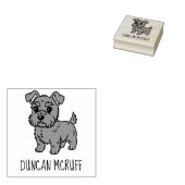 Tampons Encreurs Cute Scottish Terrier Dog Custom Name (Tamponné)