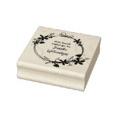 Tampons Encreurs Cute Script Floral Wreath Ce Livre Appartient À (Tampon)