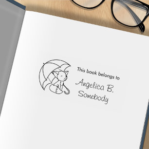 Tampons Encreurs Cute Sleepy Little Fox sous la plaque de parapluie