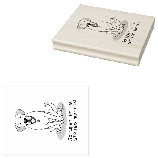 Tampons Encreurs Cute Spoten Rotten Jaune Labrador Retriever Chien (Tamponné)