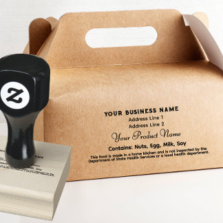 Tampons Encreurs Cute Texas Cottage Food Law étiquette home busines