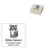 Tampons Encreurs Cute Tiger Cub Address (Tamponné)