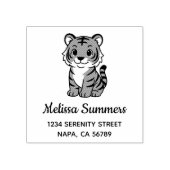 Tampons Encreurs Cute Tiger Cub Address (Impression)