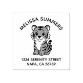 Tampons Encreurs Cute Tiger Cub Arch Address (Impression)
