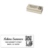 Tampons Encreurs Cute Tiger Cub Return Address (Tamponné)