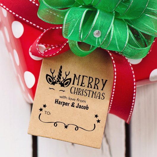 Tampons Encreurs Cute Unicorn Joyeux Noël