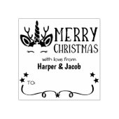 Tampons Encreurs Cute Unicorn Joyeux Noël (Impression)