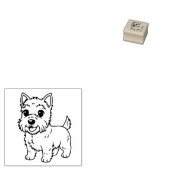 Tampons Encreurs Cute West Highland Terrier Dog 1x1 (Tamponné)