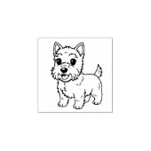 Tampons Encreurs Cute West Highland Terrier Dog 1x1 (Impression)