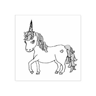 Tampons Encreurs Cute Whimsical Unicorn