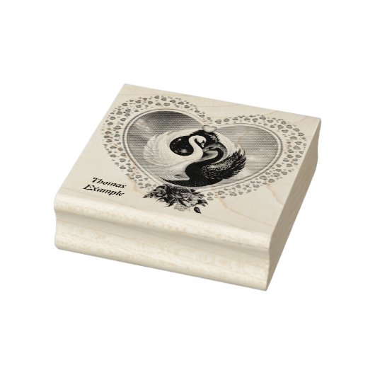 Tampons Encreurs Cygne noir et cygne blanc (Tampon)